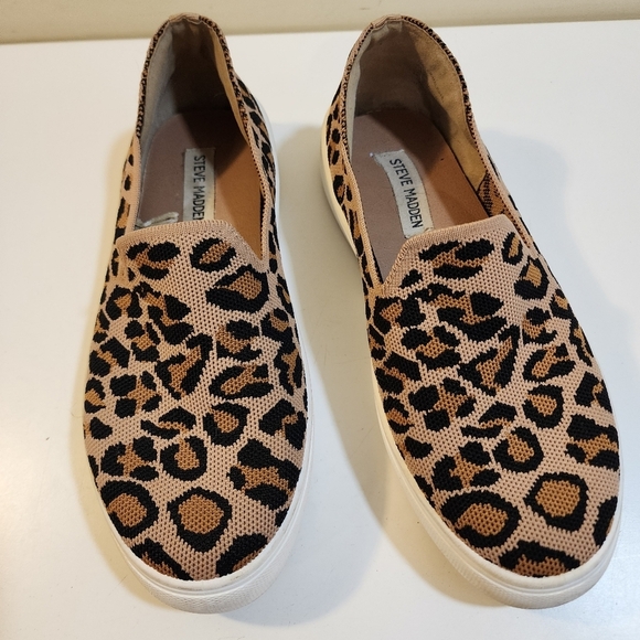 Steve Madden Mailer Animal Print Slip On shoes size 8.5 - Picture 10 of 11
